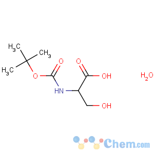 CAS No:204191-40-2 (2S)-3-hydroxy-2-[(2-methylpropan-2-yl)oxycarbonylamino]propanoic<br />acid