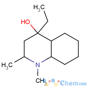 CAS No:20422-68-8 4-quinolinol, 4alpha-ethyl-1,2,3,4,4aalpha,5,6,7,8,8abeta-decahydro-1, 2beta-dimethyl-
