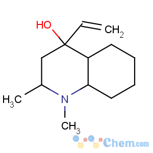 CAS No:20431-91-8 4-Quinolinol,4-ethenyldecahydro-1,2-dimethyl-, (2R,4R,4aR,8aR)-rel-