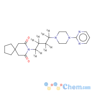 CAS No:204395-49-3 8-Azaspiro[4.5]decane-7,9-dione,8-[4-[4-(2-pyrimidinyl)-1-piperazinyl]butyl-1,1,2,2,3,3,4,4-d8]- (9CI)