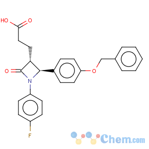 CAS No:204589-82-2 (3R,4S)-1-(4-Fluorophenyl)-2-oxo-4-[4-(benzyloxy)phenyl]-3-azetidinepropanoic acid