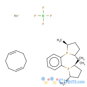 CAS No:205064-10-4 (+)-1,2-Bis[(2S,5S)-dimethylphospholano)benzene(cyclooctadiene]rhodium(I) BF4
