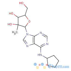 CAS No:205171-06-8 (2R,3R,4R,<br />5R)-2-[6-(cyclopentylamino)purin-9-yl]-5-(hydroxymethyl)-3-<br />methyloxolane-3,4-diol