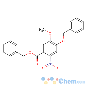 CAS No:205259-40-1 benzyl 5-methoxy-2-nitro-4-phenylmethoxybenzoate