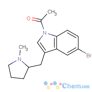 CAS No:205369-12-6 1-[5-bromo-3-[[(2R)-1-methylpyrrolidin-2-yl]methyl]indol-1-yl]ethanone