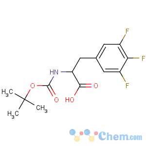 CAS No:205445-55-2 (2R)-2-[(2-methylpropan-2-yl)oxycarbonylamino]-3-(3,4,<br />5-trifluorophenyl)propanoic acid