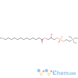 CAS No:20559-16-4 [(2R)-2-hydroxy-3-tetradecanoyloxypropyl] 2-(trimethylazaniumyl)ethyl<br />phosphate
