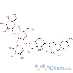 CAS No:20562-02-1 b-D-Galactopyranoside, (3b)-solanid-5-en-3-yl O-6-deoxy-a-L-mannopyranosyl-(1®