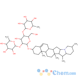 CAS No:20562-03-2 b-D-Glucopyranoside, (3b)-solanid-5-en-3-yl O-6-deoxy-a-L-mannopyranosyl-(1®