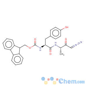 CAS No:205763-22-0 Carbamic acid,[(1S)-2-[[(1S)-3-diazo-1-methyl-2-oxopropyl]amino]-1-[(4-hydroxyphenyl)methyl]-2-oxoethyl]-,9H-fluoren-9-ylmethyl ester (9CI)