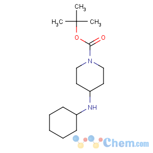 CAS No:206274-13-7 1-Piperidinecarboxylicacid, 4-(cyclohexylamino)-, 1,1-dimethylethyl ester