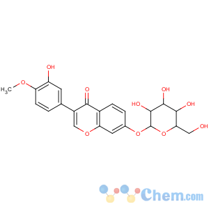 CAS No:20633-67-4 3-(3-hydroxy-4-methoxyphenyl)-7-[(3R,4S,5S,6R)-3,4,<br />5-trihydroxy-6-(hydroxymethyl)oxan-2-yl]oxychromen-4-one