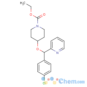 CAS No:207726-35-0 ethyl 4-[(4-chlorophenyl)-pyridin-2-ylmethoxy]piperidine-1-carboxylate