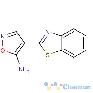 CAS No:208938-48-1 4-(1,3-benzothiazol-2-yl)-1,2-oxazol-5-amine