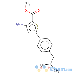 CAS No:208944-55-2 2-Thiophenecarboxylicacid, 3-amino-5-[4-(2-methylpropyl)phenyl]-, methyl ester