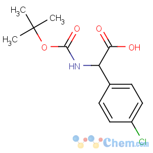 CAS No:209525-73-5 2-(4-chlorophenyl)-2-[(2-methylpropan-2-yl)oxycarbonylamino]acetic acid