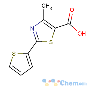 CAS No:209540-08-9 4-methyl-2-thiophen-2-yl-1,3-thiazole-5-carboxylic acid