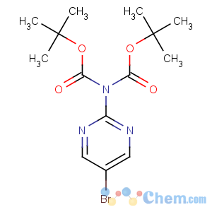 CAS No:209959-33-1 tert-butyl<br />N-(5-bromopyrimidin-2-yl)-N-[(2-methylpropan-2-yl)oxycarbonyl]carbamate