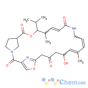 CAS No:21102-49-8 3H-21,18-Nitrilo-1H,22H-pyrrolo[2,1-c][1,8,4,19]dioxadiazacyclotetracosine-1,7,16,22(4H,17H)-tetrone,8,9,14,15,24,25,26,26a-octahydro-14-hydroxy-4,12-dimethyl-3-(1-methylethyl)-,(3R,4R,5E,10E,12E,14S,26aR)-
