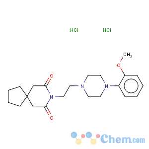 CAS No:21102-95-4 8-[2-[4-(methoxyphenyl)-1-piperazinyl]ethyl]-8-azaspiro[4.5]decane-7,9-dione dihydrochloride