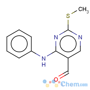 CAS No:211245-56-6 2-methylsulfanyl-4-phenylamino-pyrimidine-5-carbaldehyde