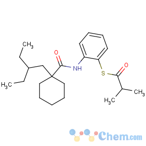 CAS No:211513-37-0 S-[2-[[1-(2-ethylbutyl)cyclohexanecarbonyl]amino]phenyl]<br />2-methylpropanethioate