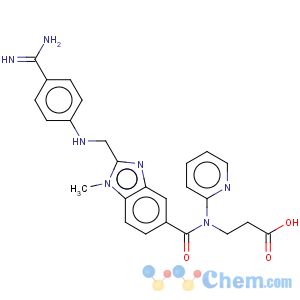 CAS No:211914-51-1 b-Alanine,N-[[2-[[[4-(aminoiminomethyl)phenyl]amino]methyl]-1-methyl-1H-benzimidazol-5-yl]carbonyl]-N-2-pyridinyl-
