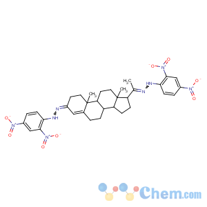 CAS No:2122-97-6 Pregn-4-ene-3,20-dione,bis[(2,4-dinitrophenyl)hydrazone] (9CI)