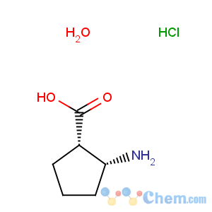 CAS No:212755-84-5 Cyclopentanecarboxylicacid, 2-amino-, hydrochloride, hydrate (2:2:1), (1R,2S)-rel-