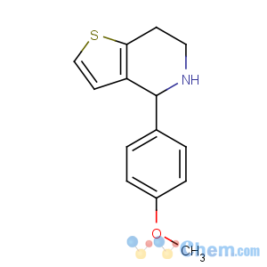 CAS No:213462-19-2 4-(4-methoxyphenyl)-4,5,6,7-tetrahydrothieno[3,2-c]pyridine