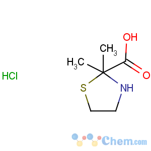 CAS No:213475-47-9 4-Thiazolidinecarboxylicacid, 2,2-dimethyl-, hydrochloride (1:1), (4S)-