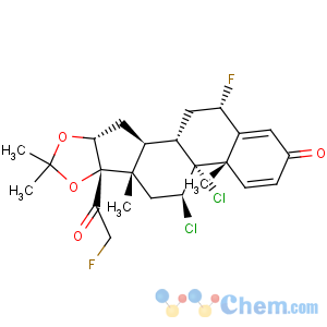 CAS No:21365-49-1 Pregna-1,4-diene-3,20-dione,9,11-dichloro-6,21-difluoro-16,17-[(1-methylethylidene)bis(oxy)]-, (6a,11b,16a)-