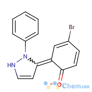 CAS No:213690-49-4 4-bromo-6-(2-phenyl-1H-pyrazol-3-ylidene)cyclohexa-2,4-dien-1-one