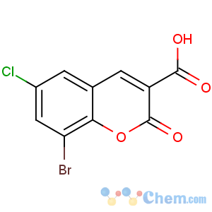 CAS No:213749-64-5 8-bromo-6-chloro-2-oxochromene-3-carboxylic acid