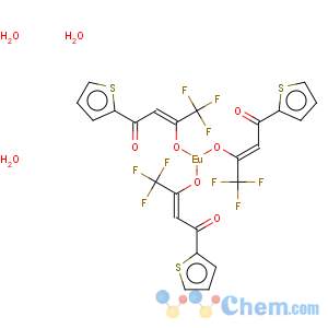 CAS No:21392-96-1 Europium,tris[4,4,4-trifluoro-1-(2-thienyl)-1,3-butanedionato-kO,kO']-, trihydrate (9CI)