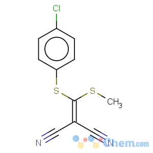CAS No:214330-88-8 Propanedinitrile,[[(4-chlorophenyl)thio](methylthio)methylene]- (9CI)