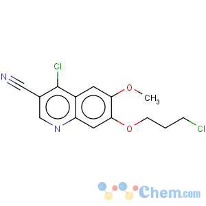 CAS No:214470-68-5 4-chloro-7-(3-chloropropoxy)-6-methoxyquinoline-3-carbonitrile