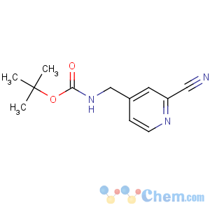 CAS No:214472-06-7 tert-butyl N-[(2-cyanopyridin-4-yl)methyl]carbamate