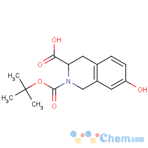 CAS No:214630-00-9 (3R)-7-hydroxy-2-[(2-methylpropan-2-yl)oxycarbonyl]-3,<br />4-dihydro-1H-isoquinoline-3-carboxylic acid