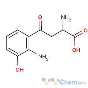 CAS No:2147-61-7 2-amino-4-(2-amino-3-hydroxyphenyl)-4-oxobutanoic acid