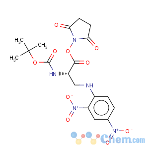 CAS No:214750-68-2 Carbamic acid,[(1S)-1-[[(2,4-dinitrophenyl)amino]methyl]-2-[(2,5-dioxo-1-pyrrolidinyl)oxy]-2-oxoethyl]-,1,1-dimethylethyl ester (9CI)