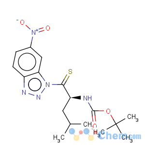CAS No:214750-70-6 Carbamic acid,[(1S)-3-methyl-1-[(6-nitro-1H-benzotriazol-1-yl)thioxomethyl]butyl]-,1,1-dimethylethyl ester (9CI)