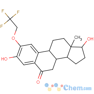 CAS No:214750-73-9 (8R,9S,13S,14S,17S)-3,17-dihydroxy-13-methyl-2-(2,2,<br />2-trifluoroethoxy)-8,9,11,12,14,15,16,<br />17-octahydro-7H-cyclopenta[a]phenanthren-6-one