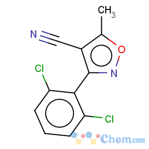 CAS No:21486-28-2 4-Isoxazolecarbonitrile,3-(2,6-dichlorophenyl)-5-methyl-
