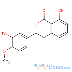 CAS No:21499-23-0 1H-2-Benzopyran-1-one,3,4-dihydro-8-hydroxy-3-(3-hydroxy-4-methoxyphenyl)-, (3R)-