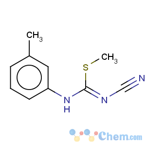 CAS No:21504-97-2 Carbamimidothioic acid,N-cyano-N'-(3-methylphenyl)-, methyl ester