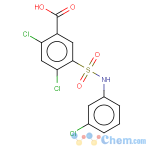 CAS No:21525-21-3 Benzoic acid,2,4-dichloro-5-[[(3-chlorophenyl)amino]sulfonyl]-