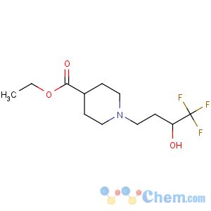CAS No:215657-77-5 4-Piperidinecarboxylicacid, 1-(4,4,4-trifluoro-3-hydroxybutyl)-, ethyl ester