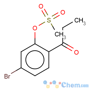 CAS No:215815-08-0 1-Propanone,1-[4-bromo-2-[(methylsulfonyl)oxy]phenyl]-