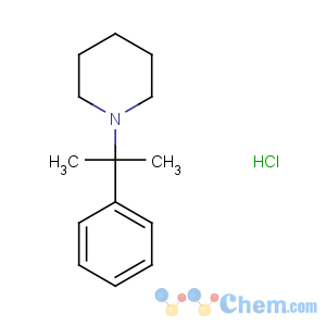 CAS No:21602-56-2 Piperidine,1-(1-methyl-1-phenylethyl)-, hydrochloride (1:1)